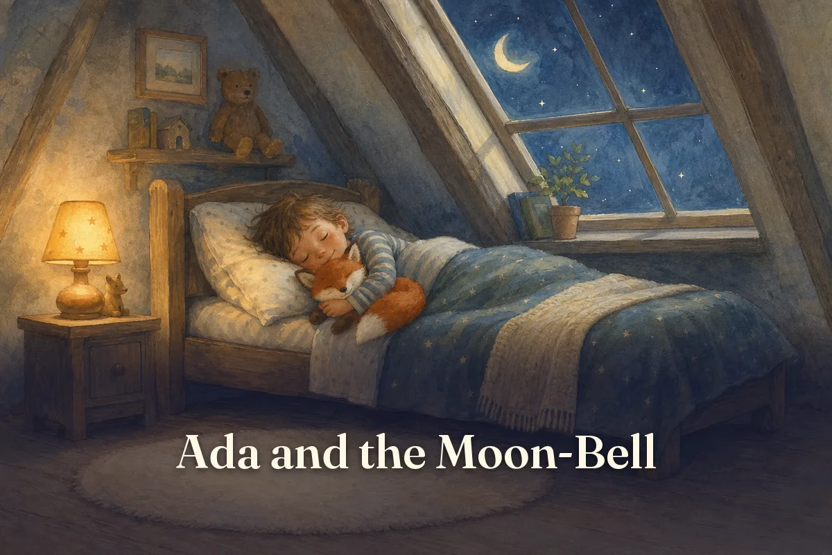 Cover of the children’s story “Ada and the Moon-Bell”