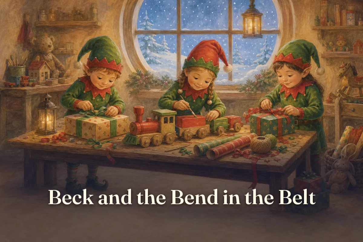 Cover of the children’s story “Beck and the Bend in the Belt”