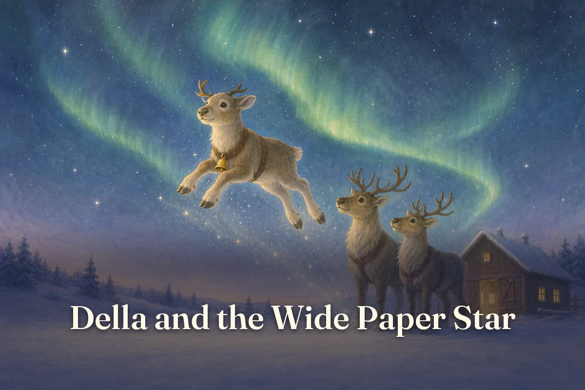 Cover of the children’s story “Della and the Wide Paper Star”