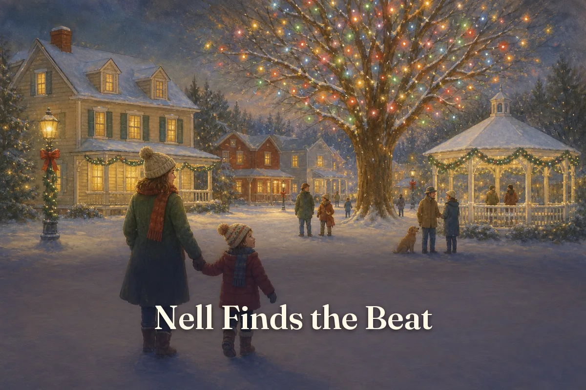 Cover of the children’s story “Nell Finds the Beat”