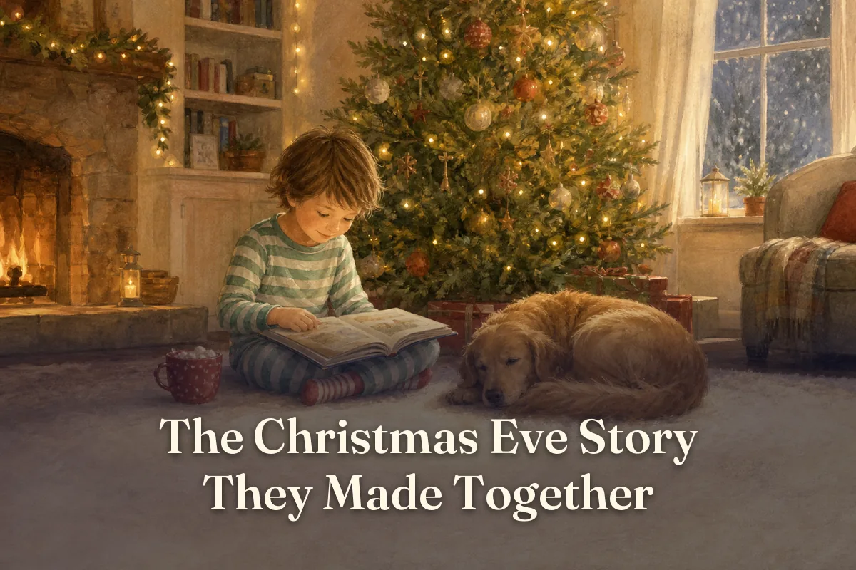 Cover of the children’s story “The Christmas Eve Story They Made Together”