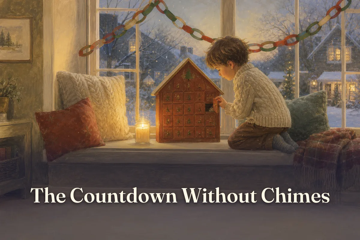Cover of the children’s story “The Countdown Without Chimes”