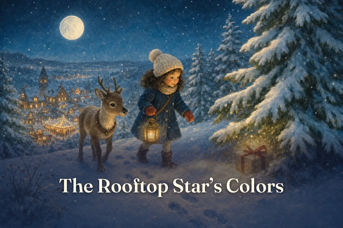 Cover of the children’s story “The Rooftop Star’s Colors”