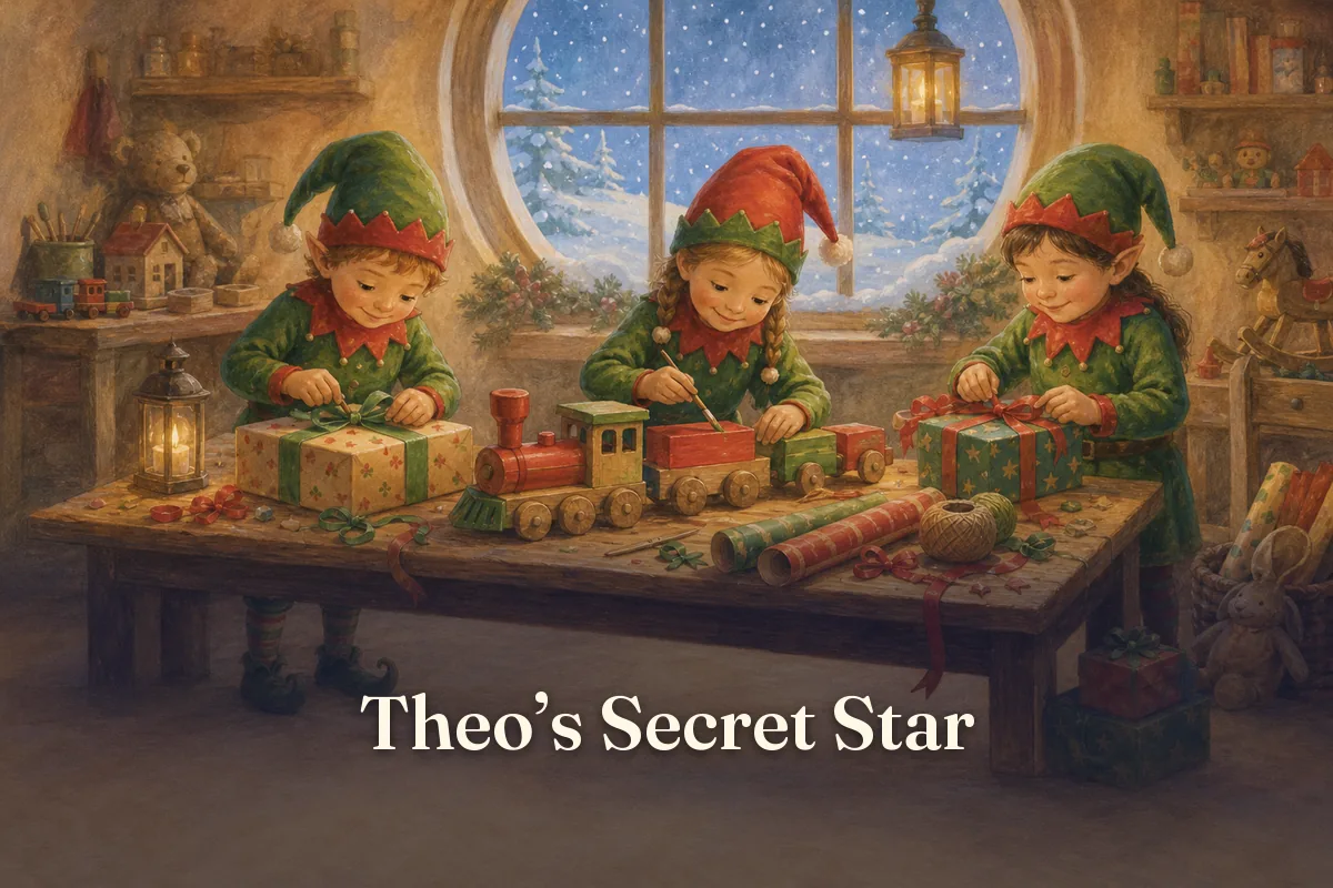 Cover of the children’s story “Theo’s Secret Star”