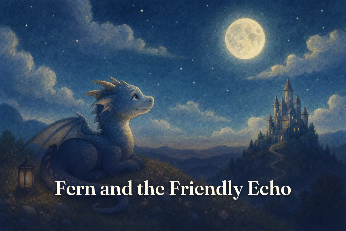Cover of the children’s story “Fern and the Friendly Echo”