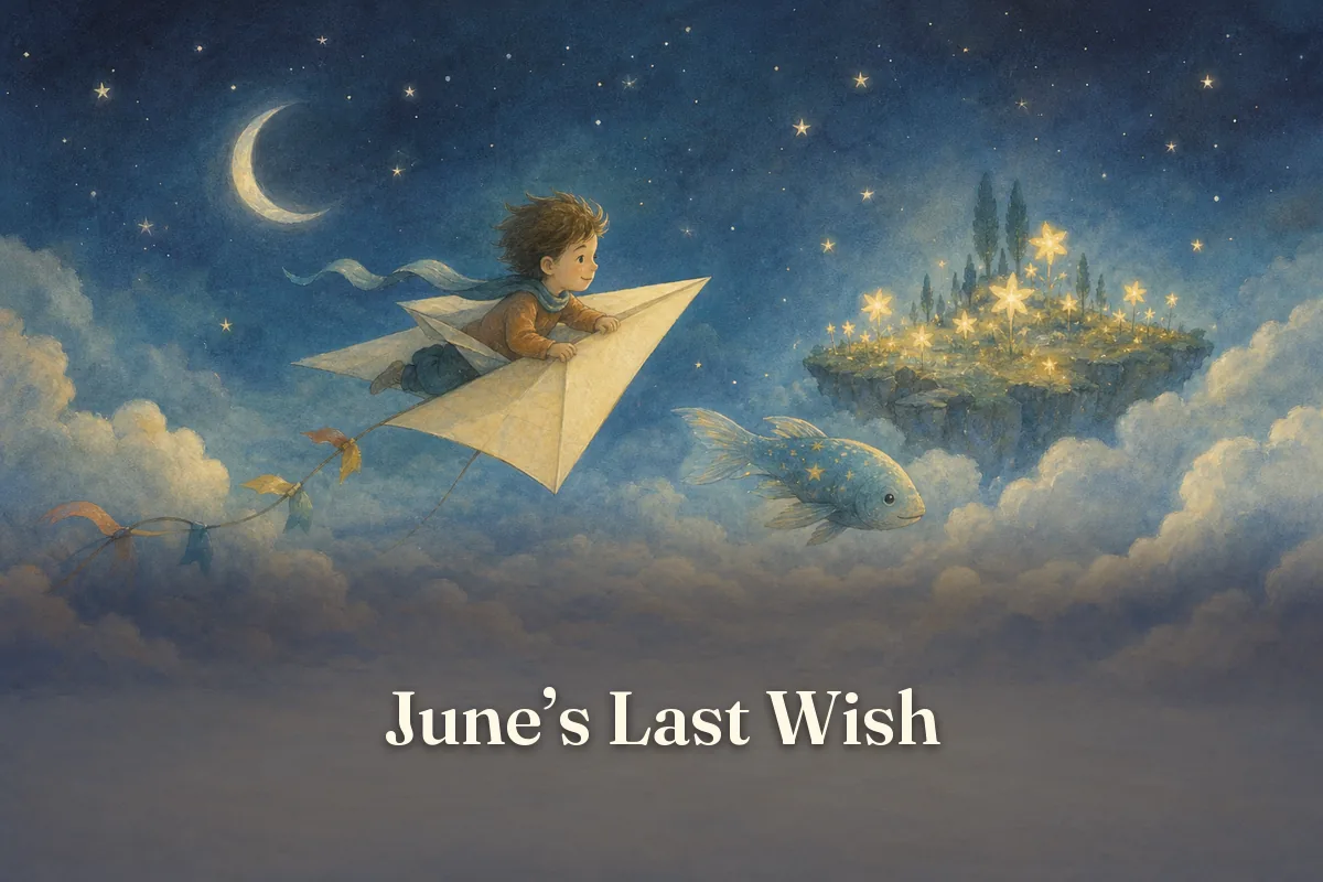 Cover of the children’s story “June’s Last Wish”