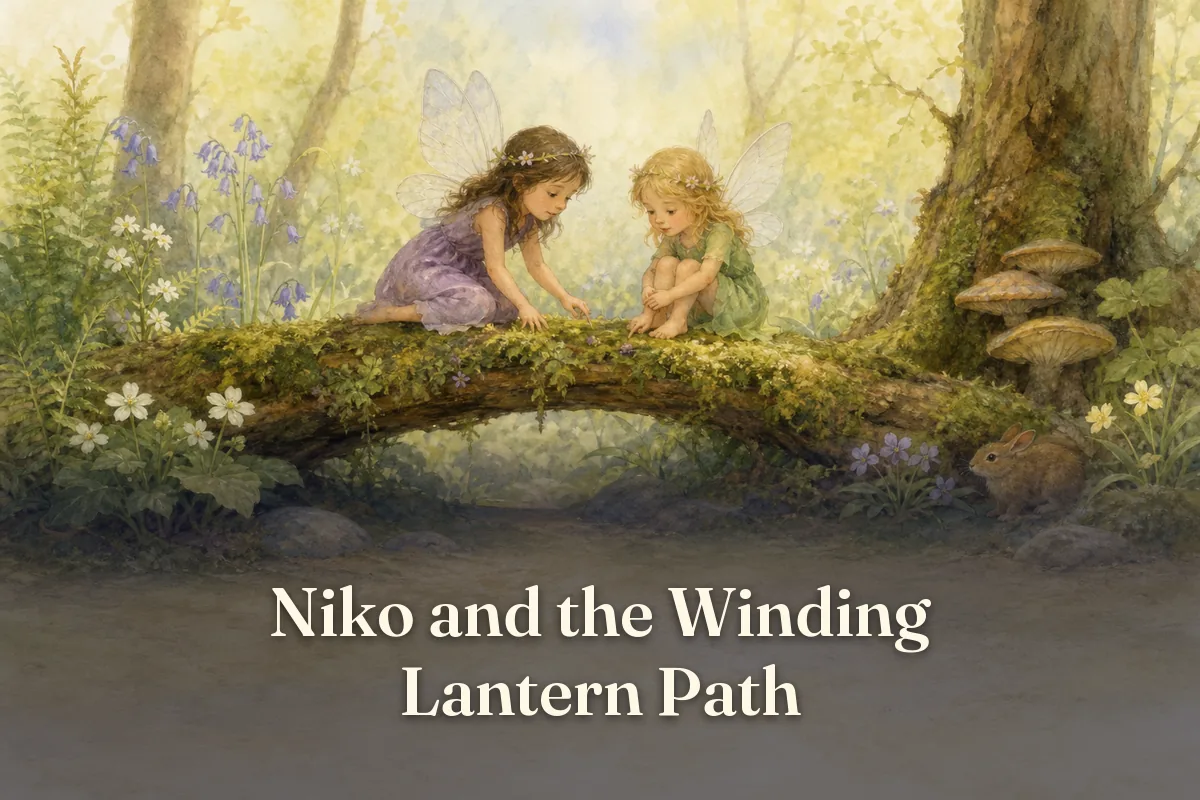 Cover of the children’s story “Niko and the Winding Lantern Path”