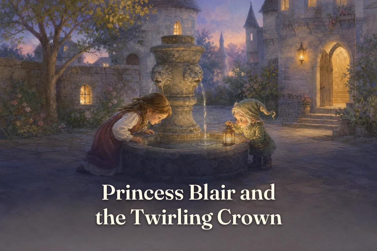 Cover of the children’s story “Princess Blair and the Twirling Crown”