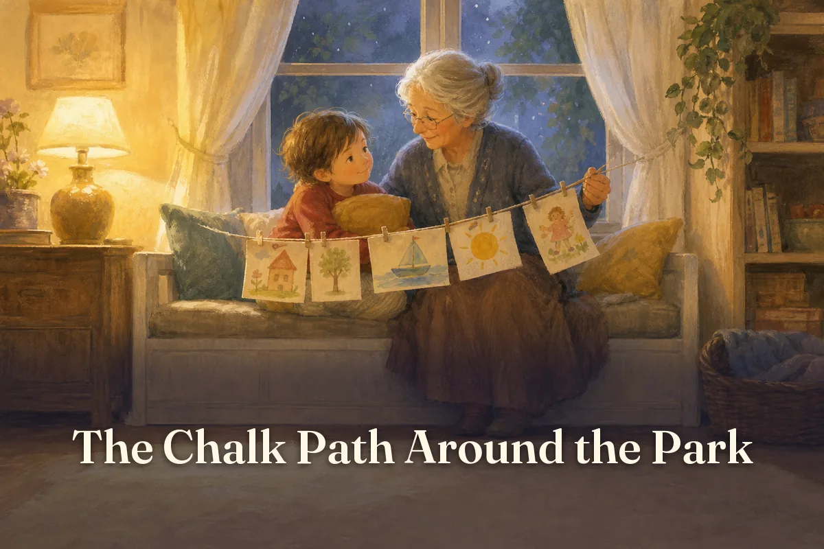 Cover of the children’s story “The Chalk Path Around the Park”