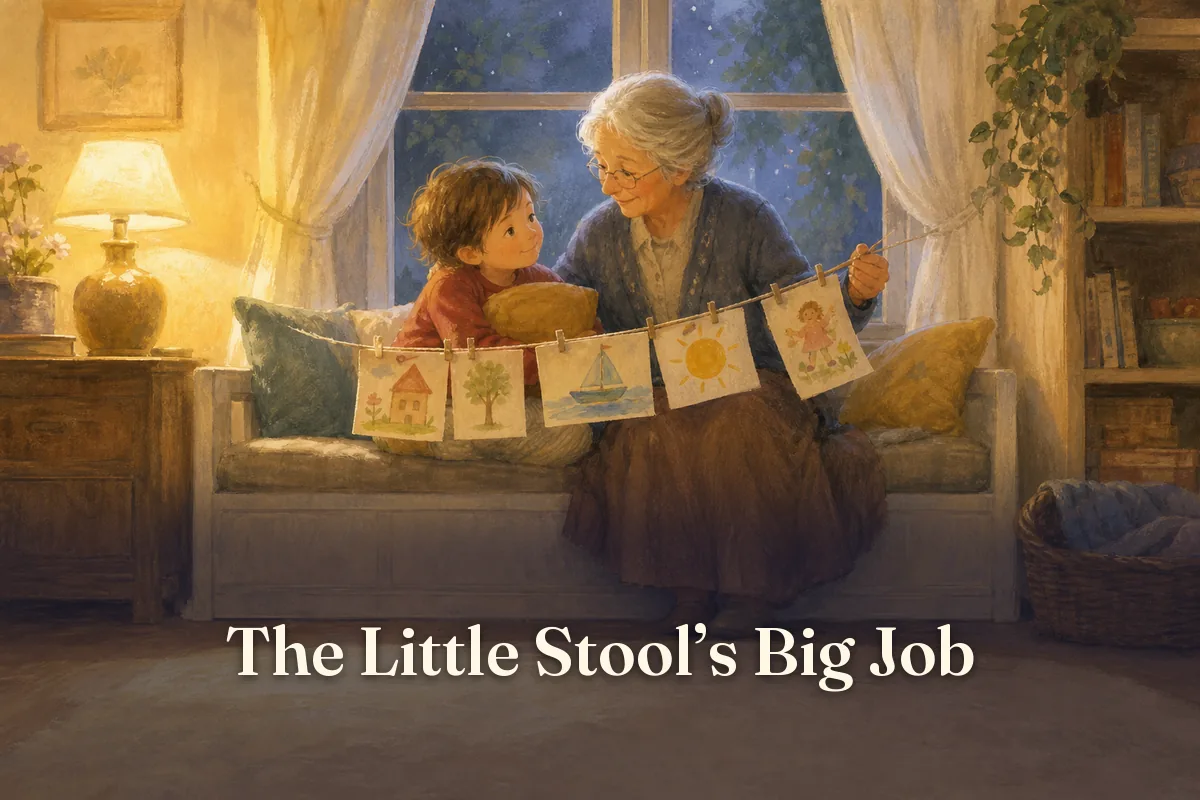 Cover of the children’s story “The Little Stool’s Big Job”
