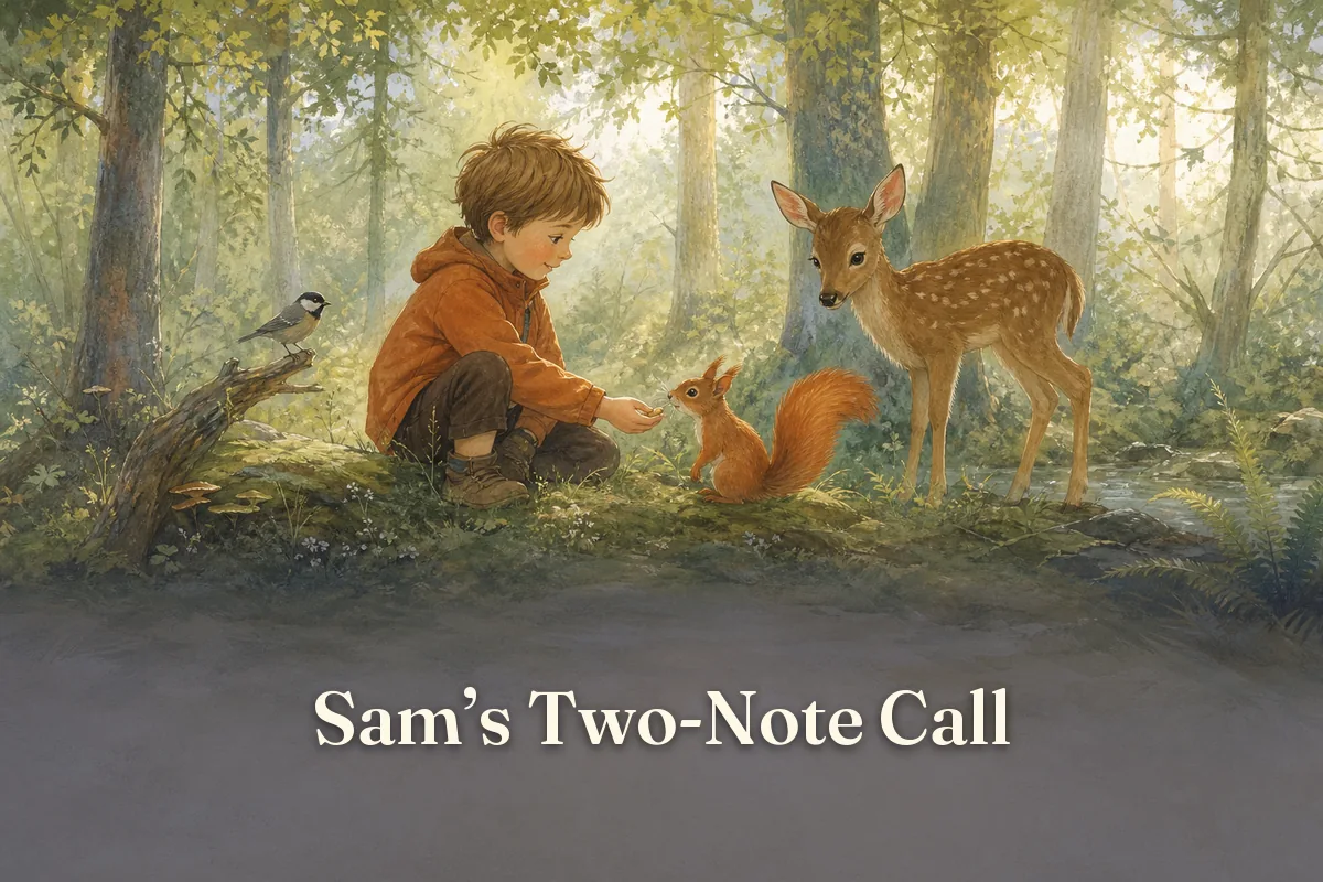 Cover of the children’s story “Sam’s Two-Note Call”