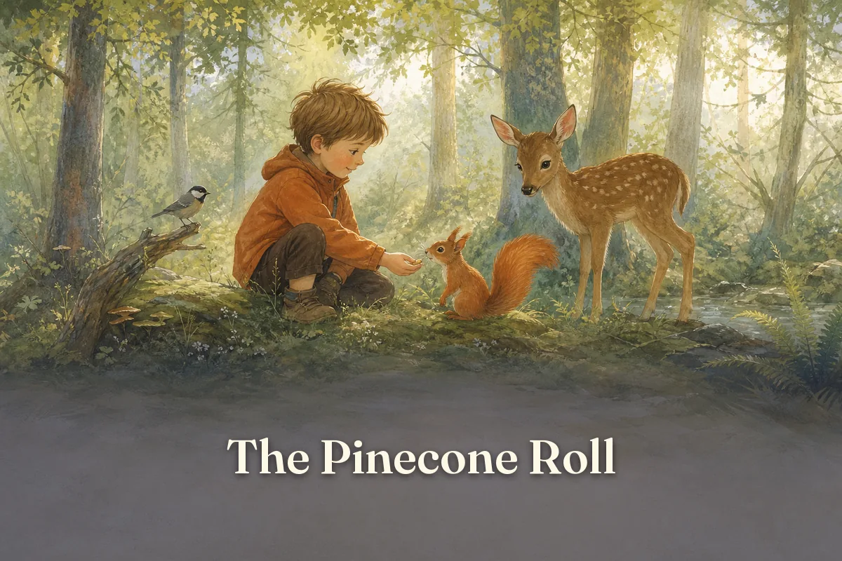 Cover of the children’s story “The Pinecone Roll”