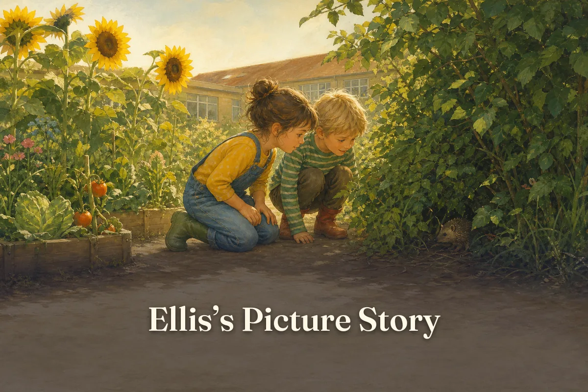 Cover of the children’s story “Ellis’s Picture Story”