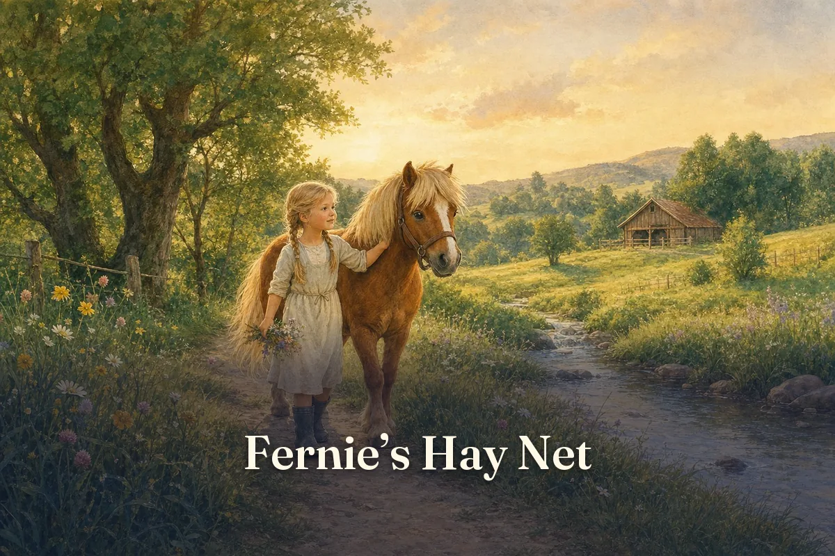 Cover of the children’s story “Fernie’s Hay Net”