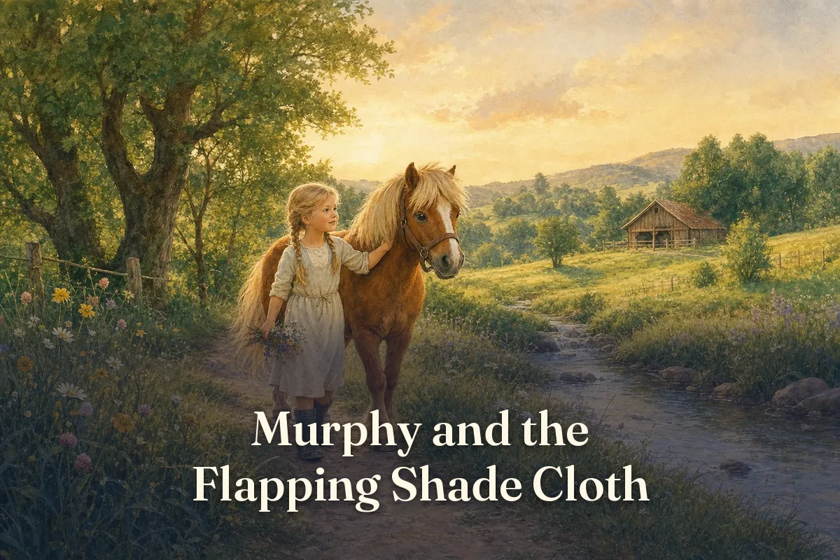Cover of the children’s story “Murphy and the Flapping Shade Cloth”
