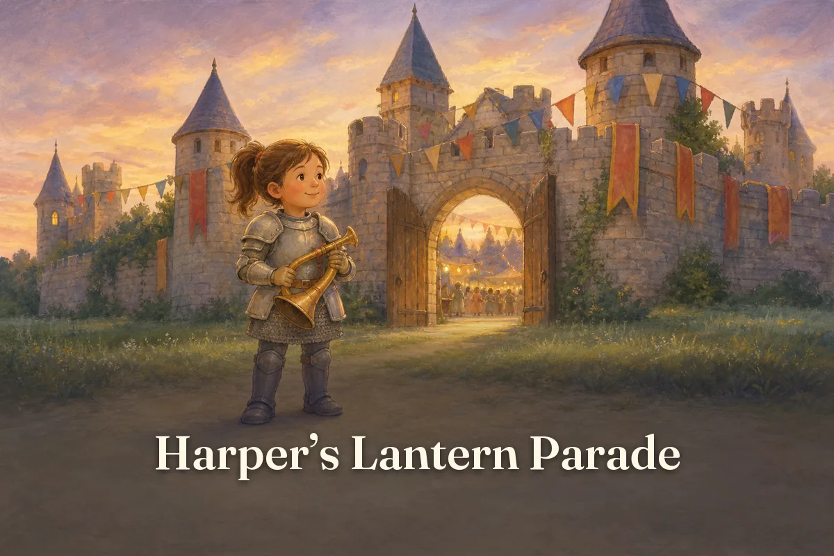 Cover of the children’s story “Harper’s Lantern Parade”