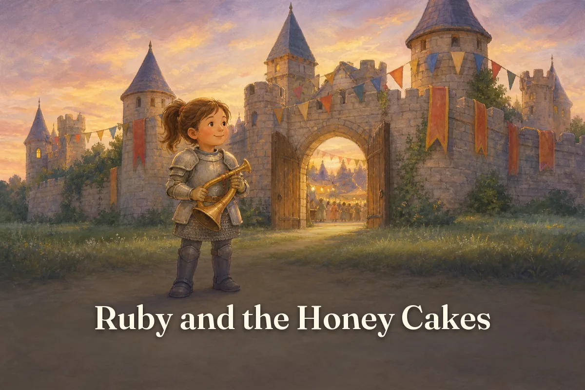 Cover of the children’s story “Ruby and the Honey Cakes”