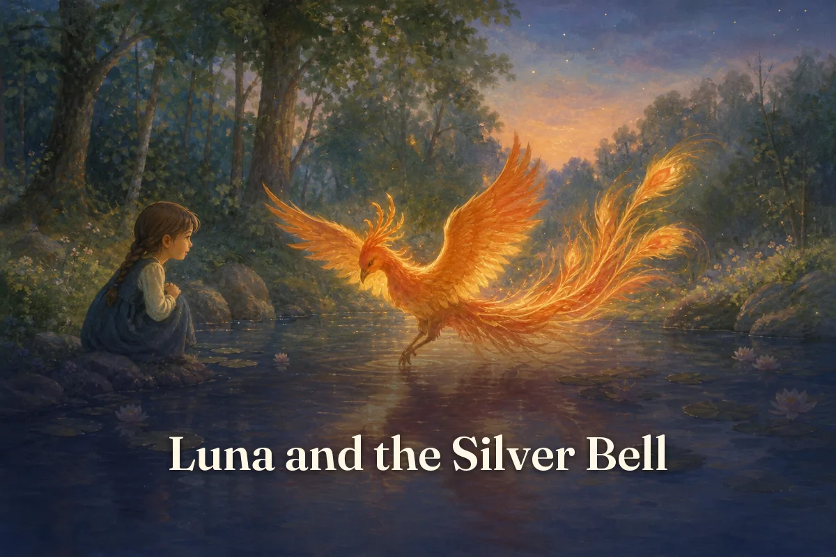 Cover of the children’s story “Luna and the Silver Bell”