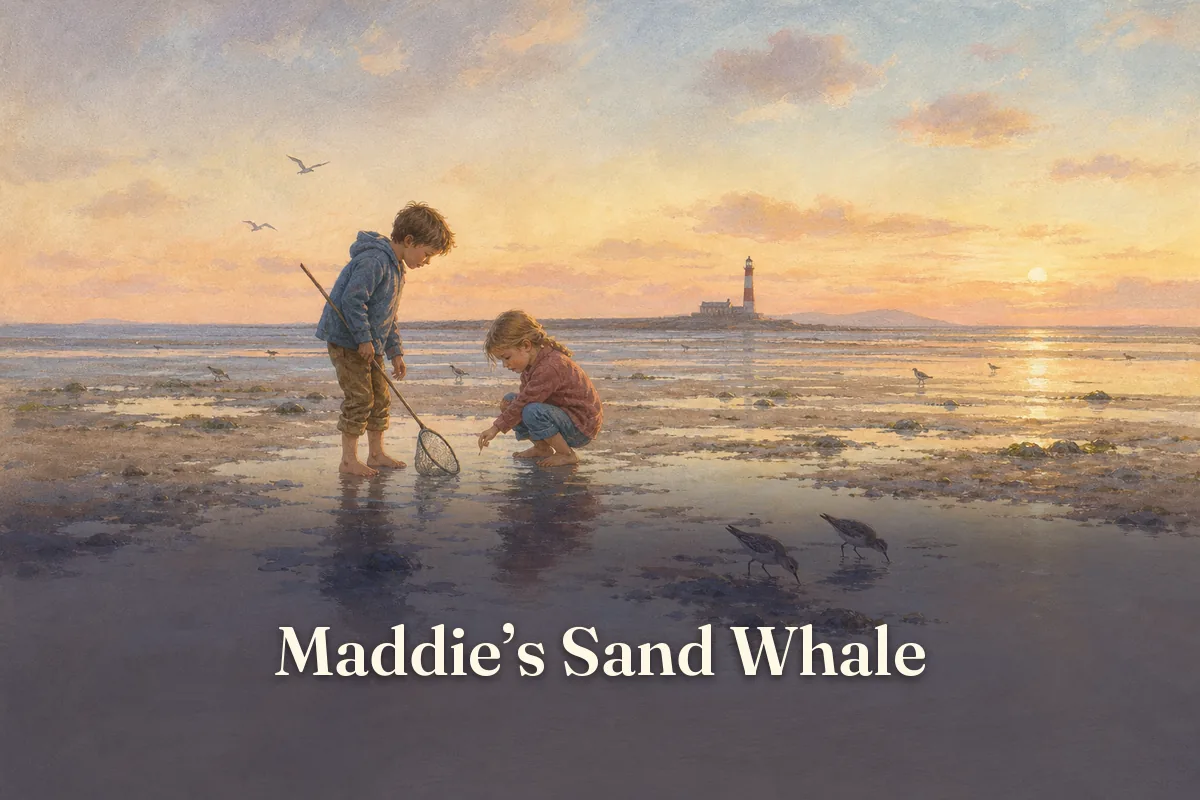 Cover of the children’s story “Maddie’s Sand Whale”