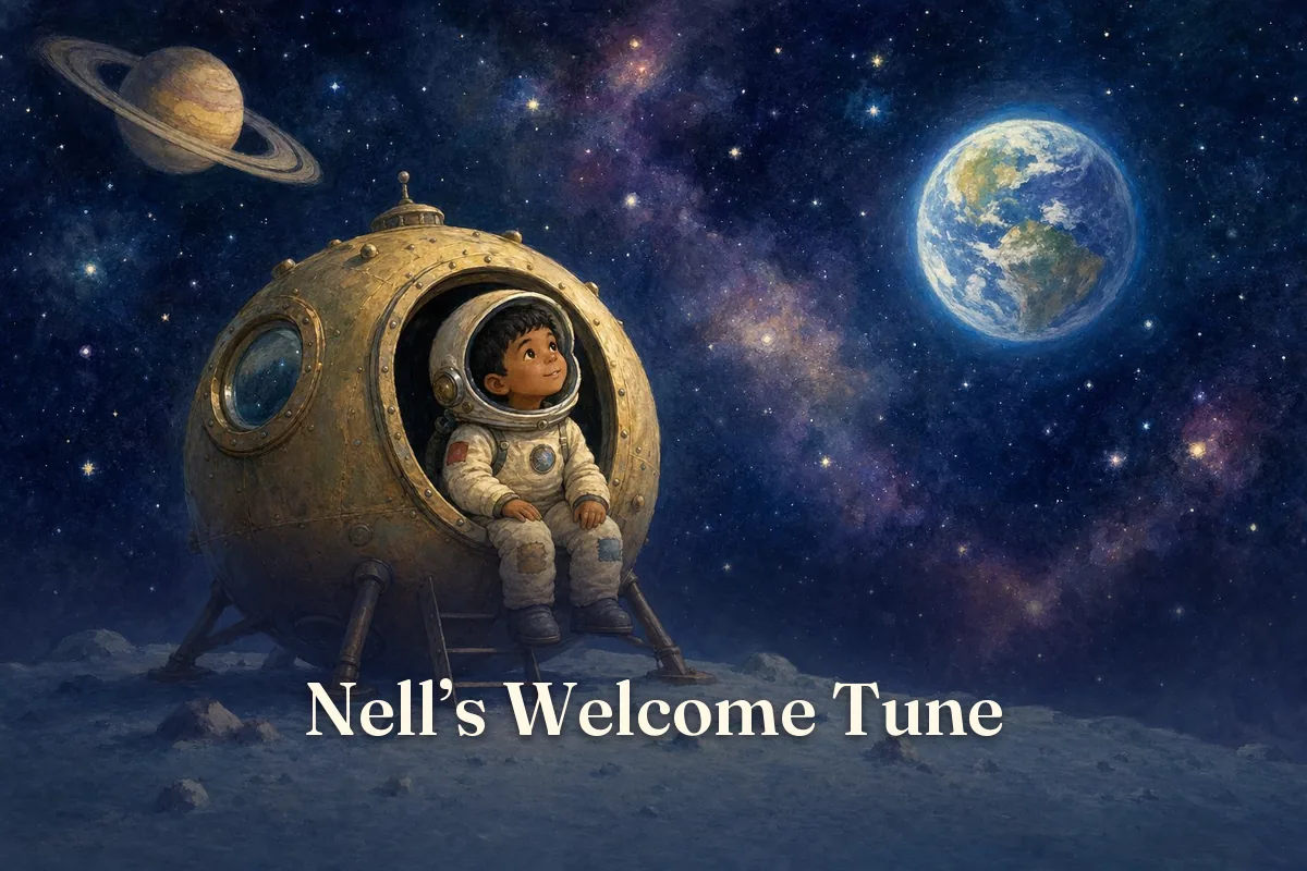 Cover of the children’s story “Nell’s Welcome Tune”