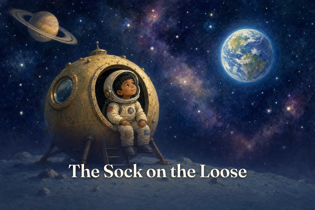 Cover of the children’s story “The Sock on the Loose”