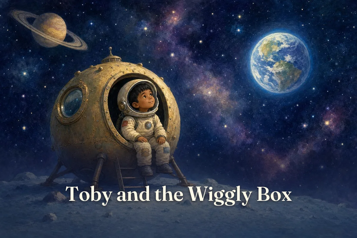 Cover of the children’s story “Toby and the Wiggly Box”