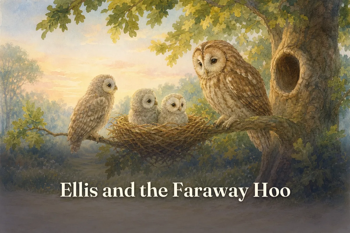 Cover of the children’s story “Ellis and the Faraway Hoo”