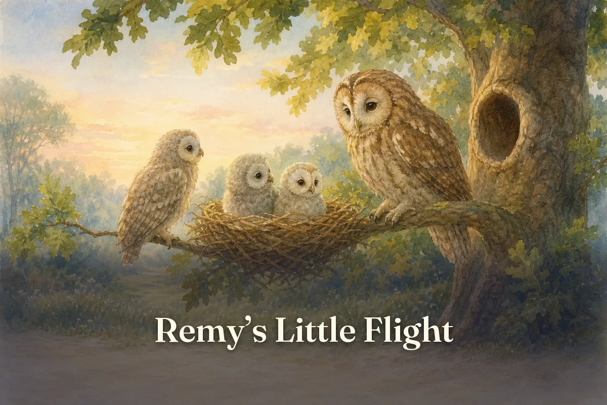 Cover of the children’s story “Remy’s Little Flight”