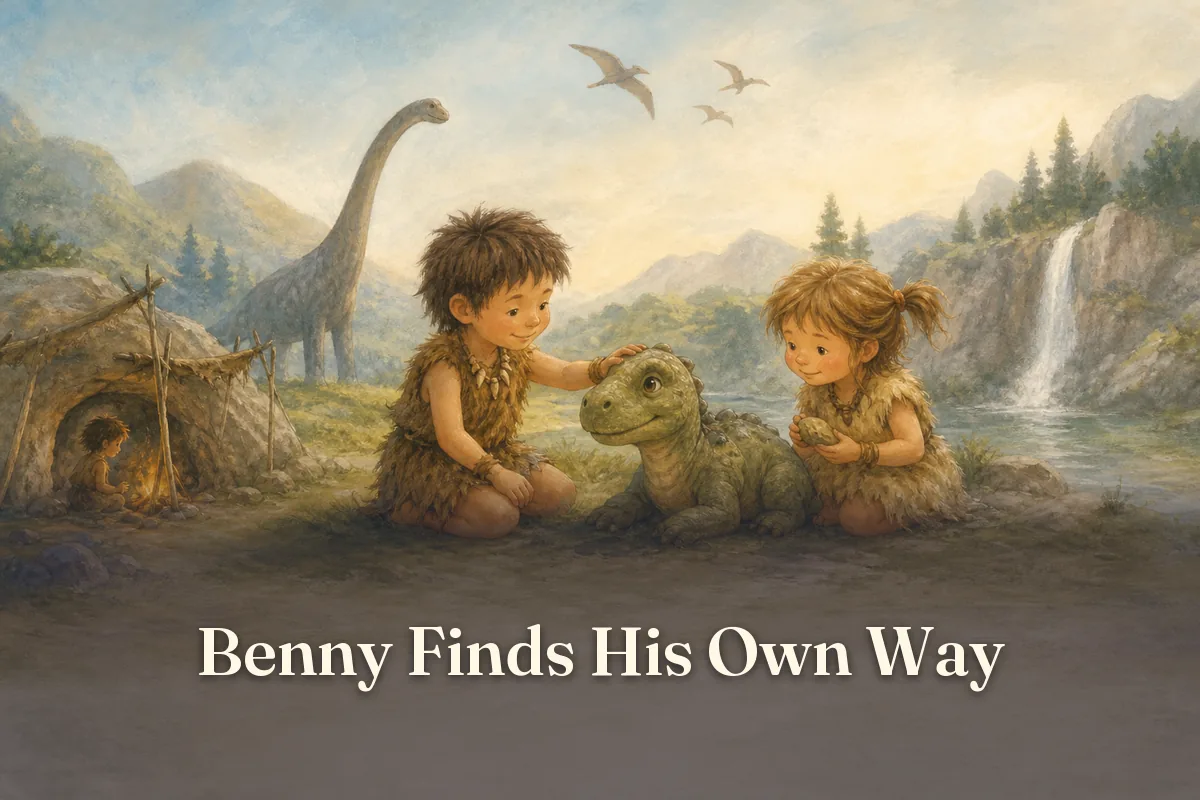 Cover of the children’s story “Benny Finds His Own Way”