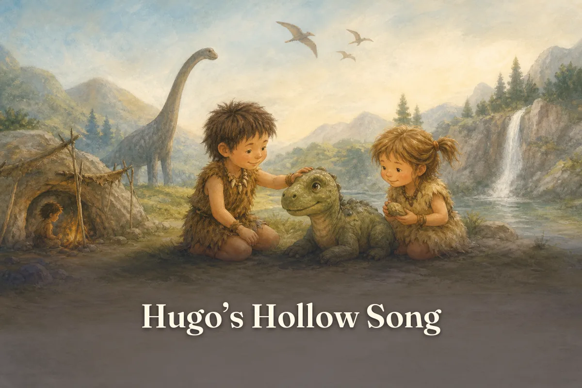Cover of the children’s story “Hugo’s Hollow Song”